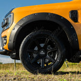 Extreme Wheel Arches In Matt Black For Ford Ranger 2023 On