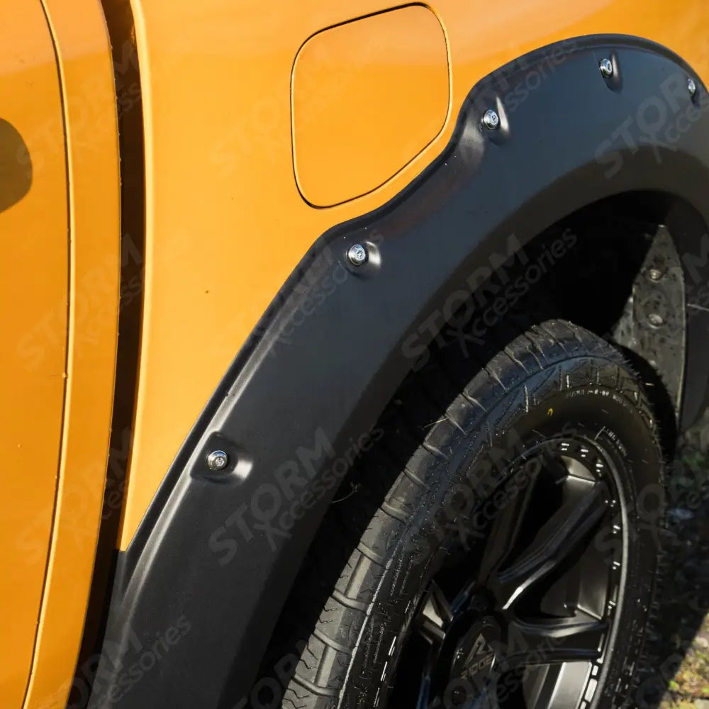 Extreme Wheel Arches In Matt Black For Ford Ranger 2023 On