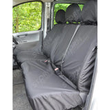 Fiat Scudo Van 2007-2016 Driver And Double Passenger Seat Covers - Black
