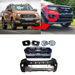 FORD RANGER 2016 - 2020 WILDTRAK UPGRADE BUMPER AND GRILL KIT - Storm Xccessories2