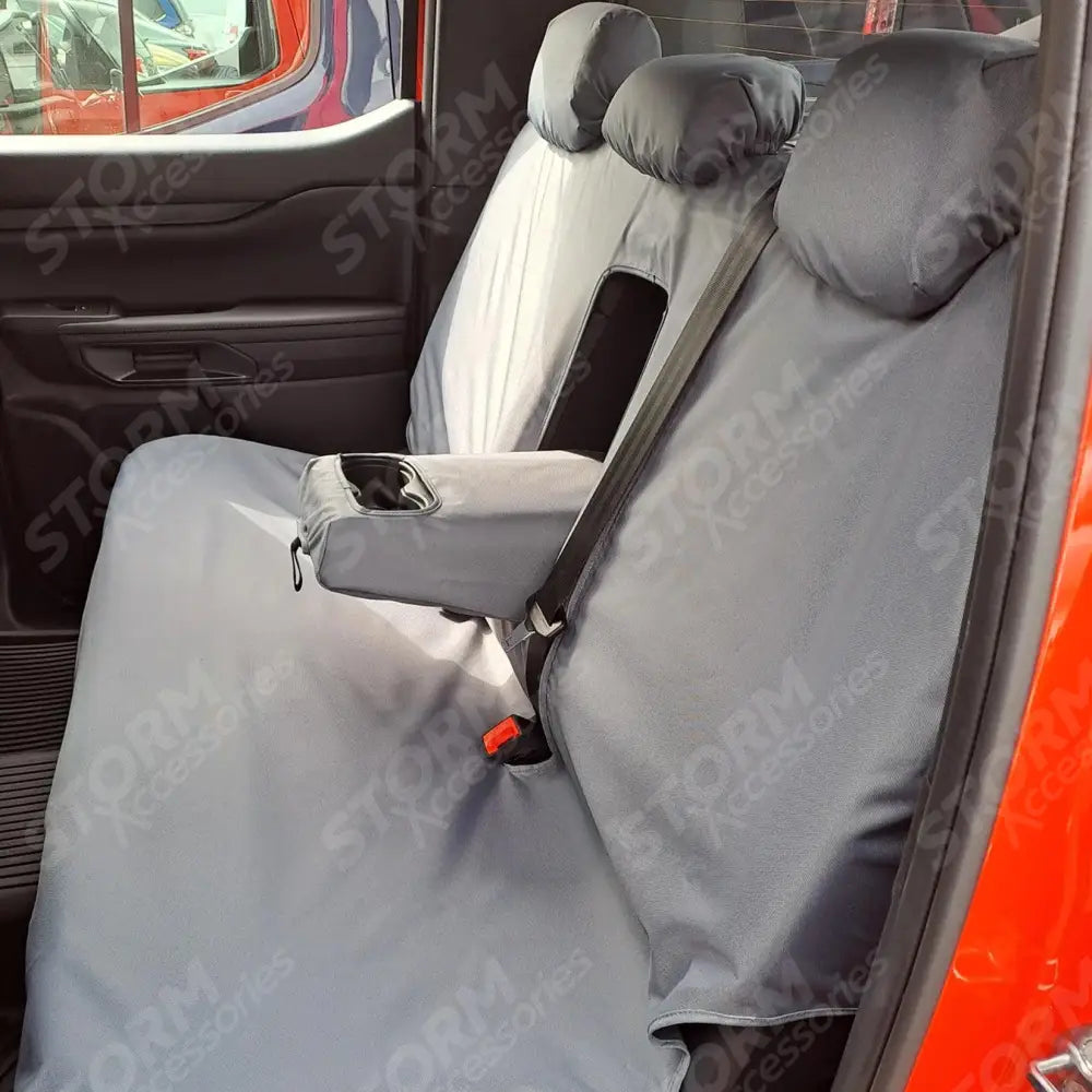 Ford Ranger 2023+ Double Cab Rear Seat Covers - Grey