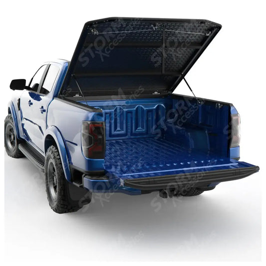 Ford Ranger 2023 On Double Cab Egr Aluminium Tonneau Cover - Black Finish