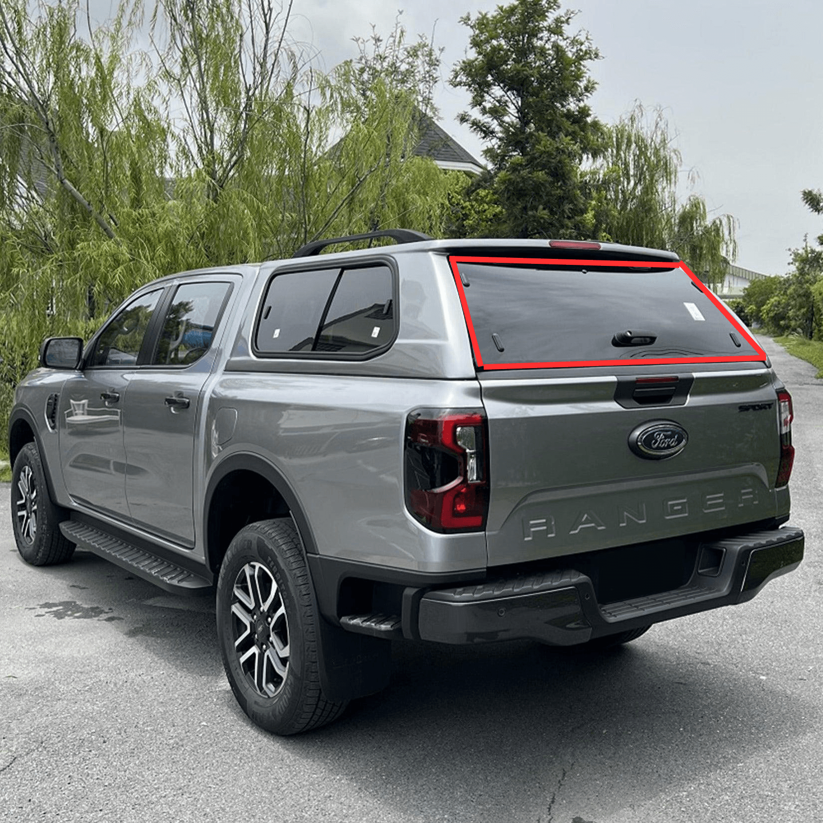 FORD RANGER 2023 ON T9 RIDGEBACK REPLACEMENT REAR GLASS S-SERIES L-SERIES HARDTOP - Storm Xccessories