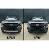 Ford Ranger 2023+ Replacement Front Lower Bumper Cover in Gloss black