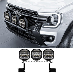 Ford Ranger Next Gen 2023+ Front Spotlight Mount Bracket Bar Black Choose Lazer Lamps