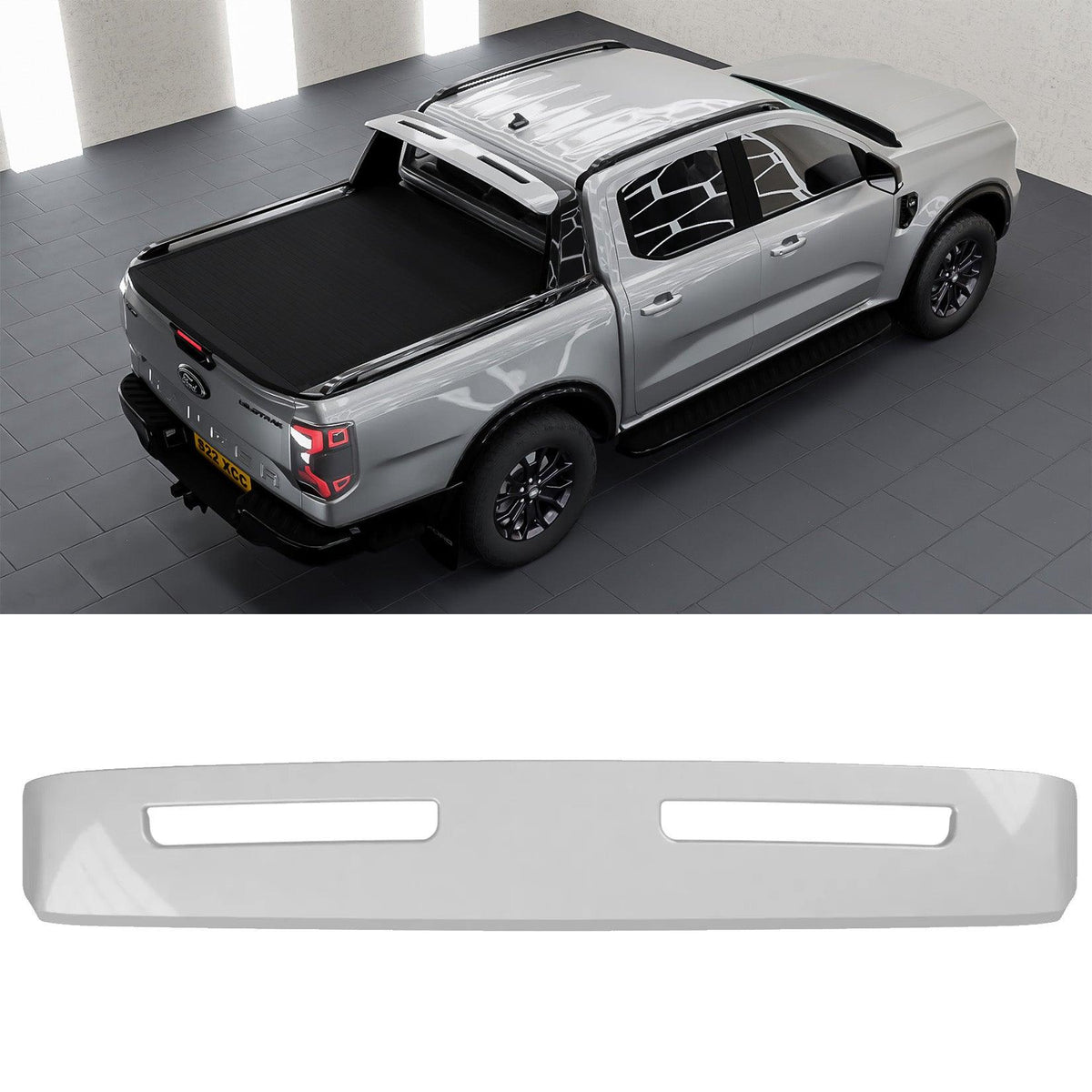 Ford Ranger Next Gen 2023+ Wildtrak Cowling Add On Spoiler Colour Coded Moondust Silver - 2JN