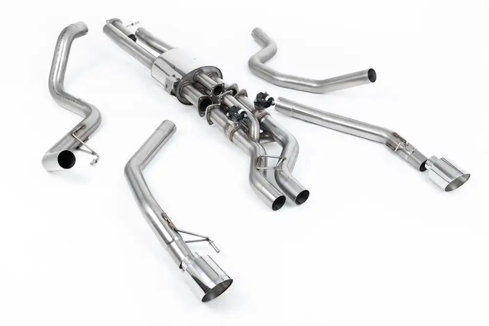 Ford Ranger Raptor 2023 on 3.0 V6 Twin Turbo Milltek Sport Cat Back Exhaust System GT-115 Polished