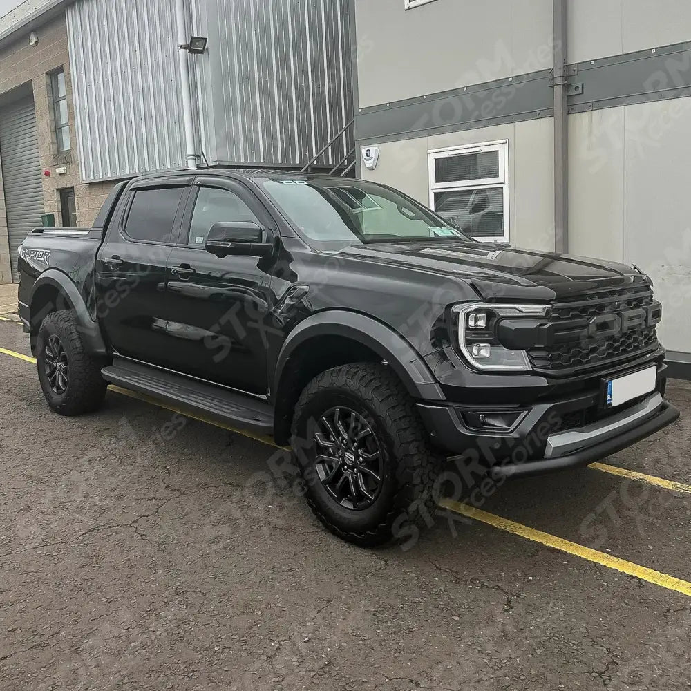 Ford Ranger Raptor 2023 On Single Deck Black Powder Coat Front Spoiler Bar