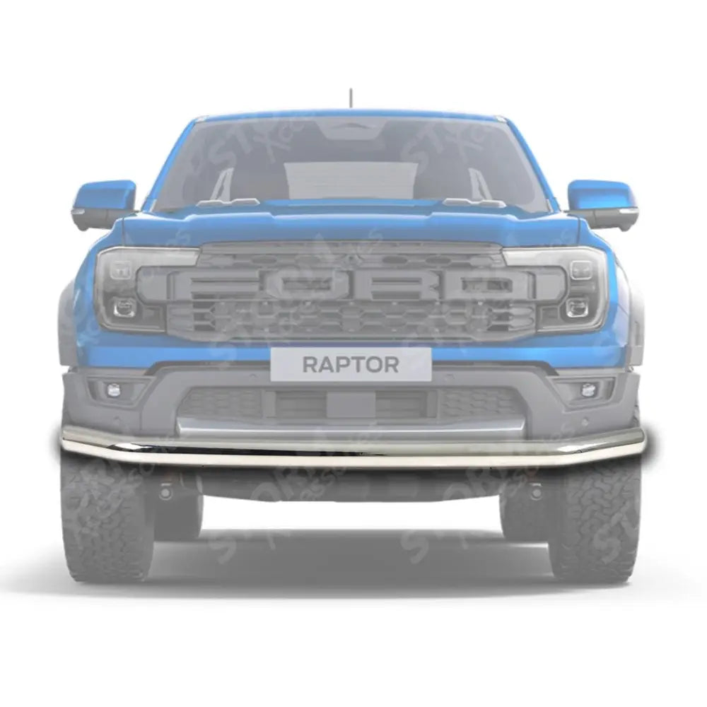 Ford Ranger Raptor 2023 On Single Deck Stainless Steel Front Spoiler Bar