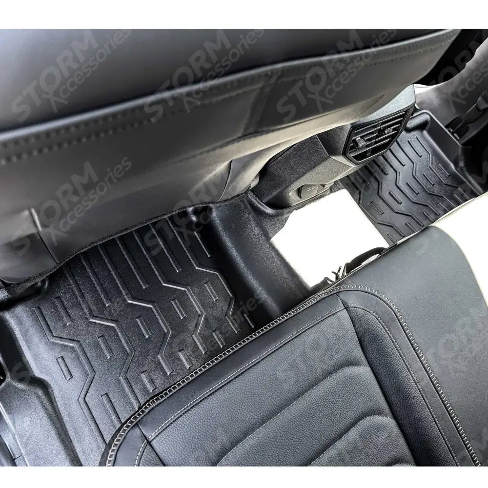 Ford Ranger & Raptor & Vw Amarok 2023 On - 3d Tailored Mud Mats - Black - Mudblock