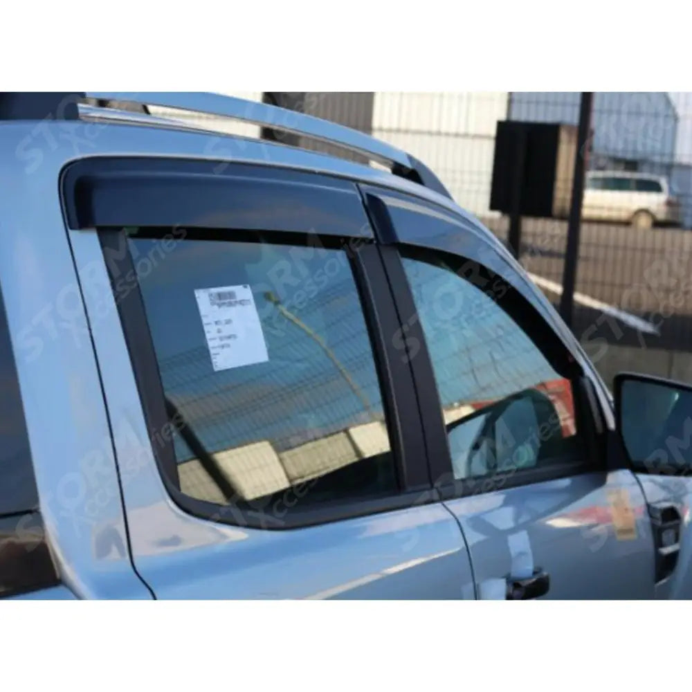 Ford Ranger T6 2012-2022 - Double Cab Wind Deflectors - External Fit - D004