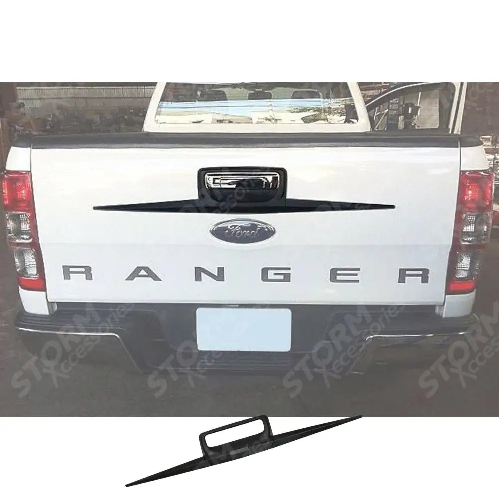 Ford Ranger T6 2012-2022 - Rear Tailgate Door Handle Surround Trim - Cover - Black
