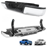 Ford Ranger T6 2012-2022 - Replacement Rear Bumper - With Sensor Holes - Stainless Steel