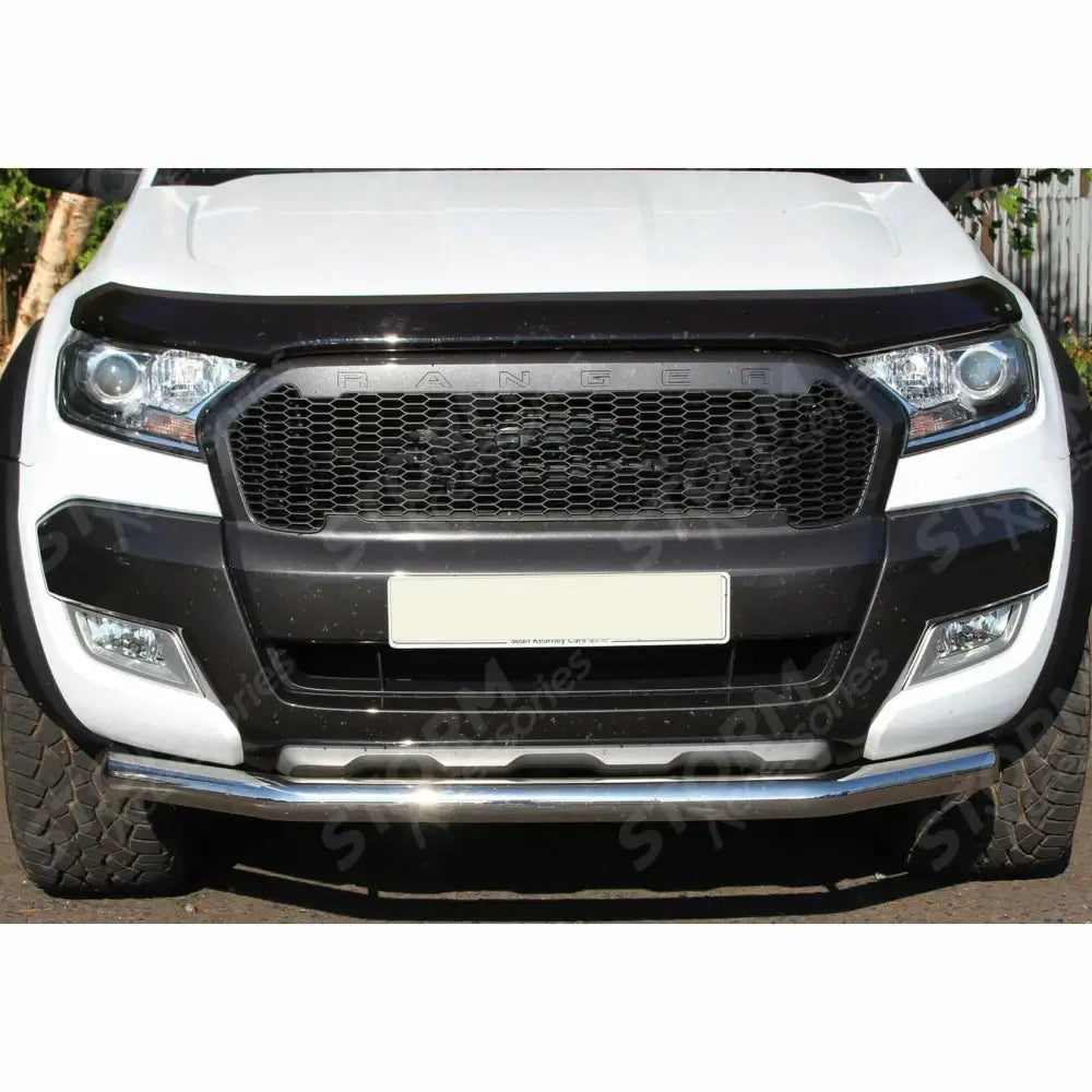 Ford Ranger T6 2012-2022 - Single Deck Front Spoiler City Bar - Stainless Steel