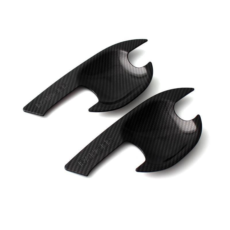 Ford Ranger T6 2012-2022 - Stx Door Inserts - Set - Carbon Fibre Look