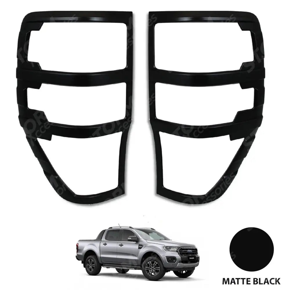 Ford Ranger T6 2012-2022 - Stx Tail Light Guards -pair - Matte Black