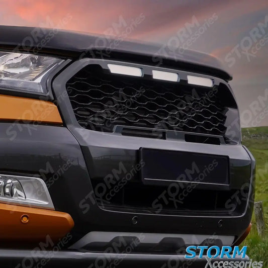 Ford Ranger T6 2016-2019 Replacement Grill In Black - Mesh Style