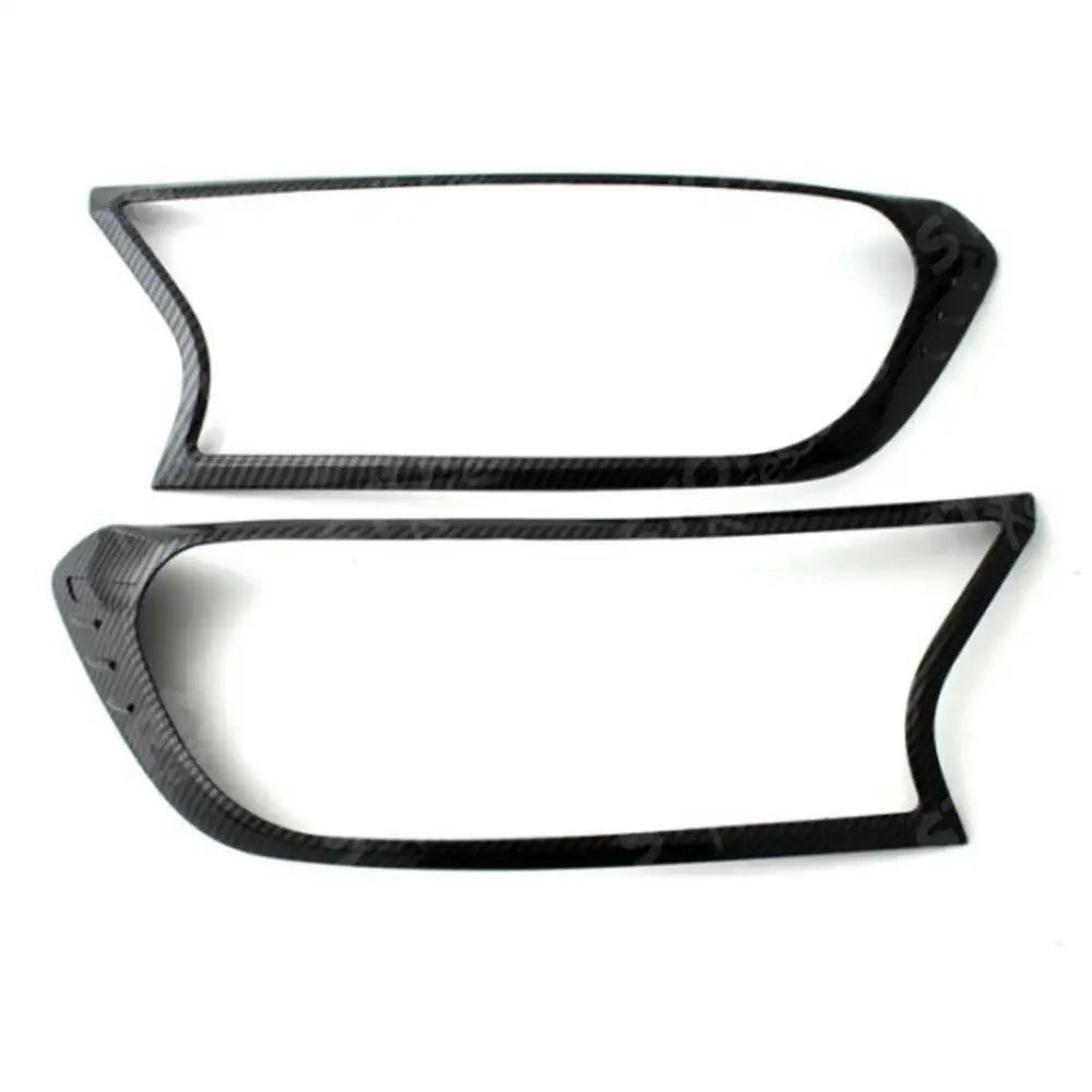 Ford Ranger T6 2016-2022- Stx Head Light Guards Pair - Carbon Fibre Look