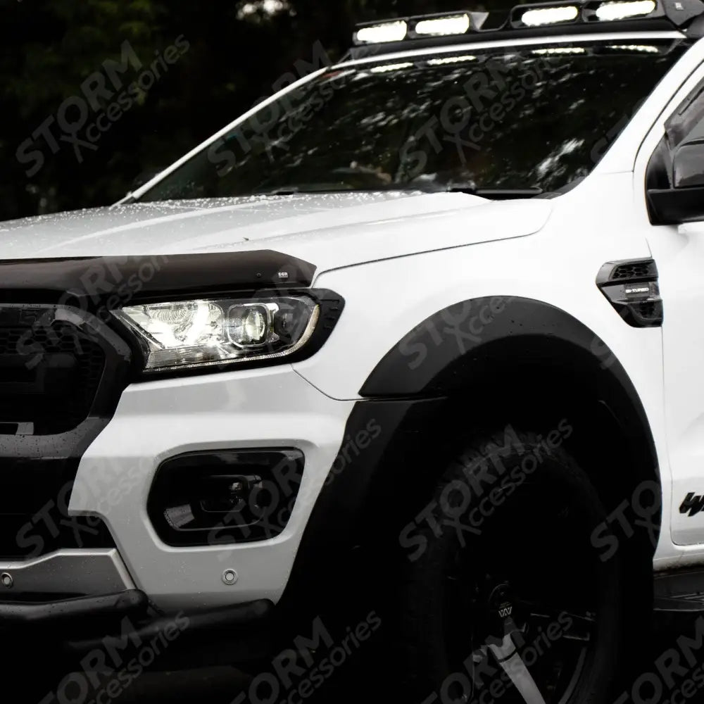 Ford Ranger T6 - 2016-2022 - Stx Head Light Guards Pair - Matte Black
