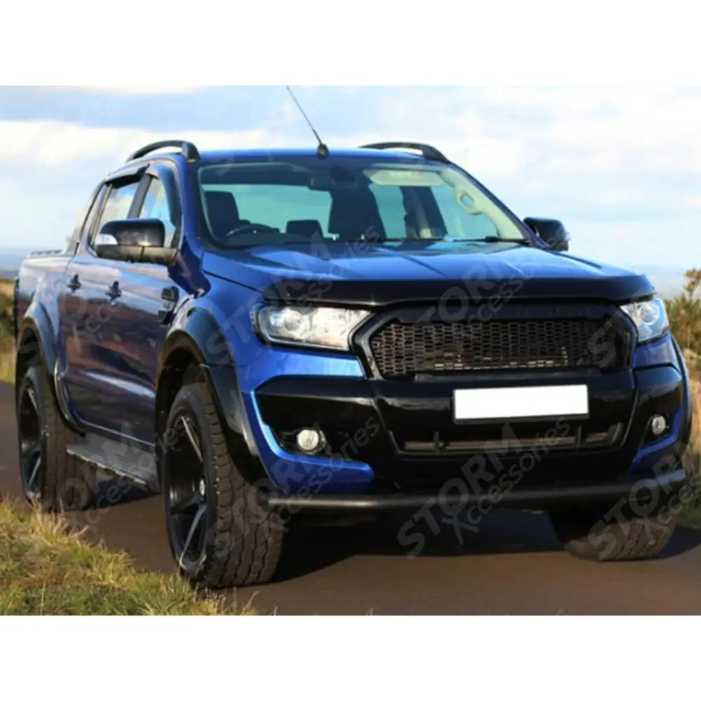 Ford Ranger T6 - 2016-2022 - Stx Head Light Guards Pair - Matte Black