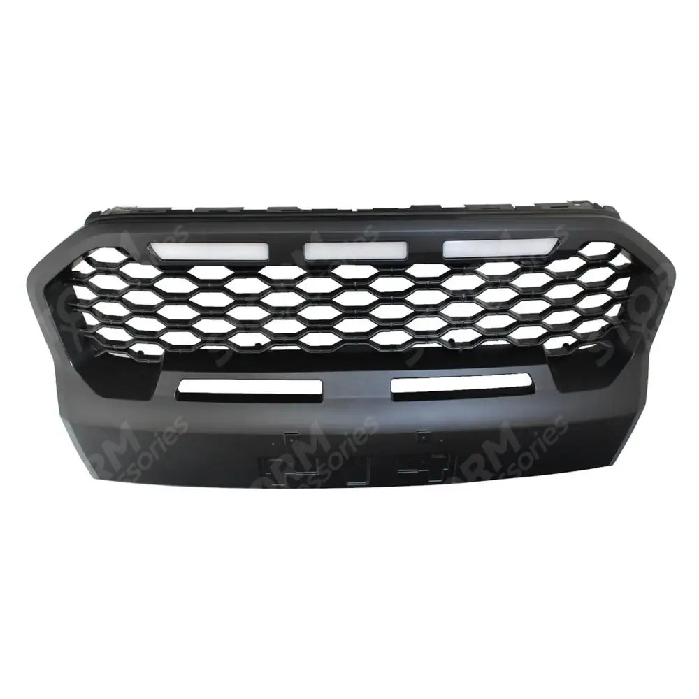 Ford Ranger T6 2019-2022- Wildtrak Replacement Led Grill - Mesh - Black