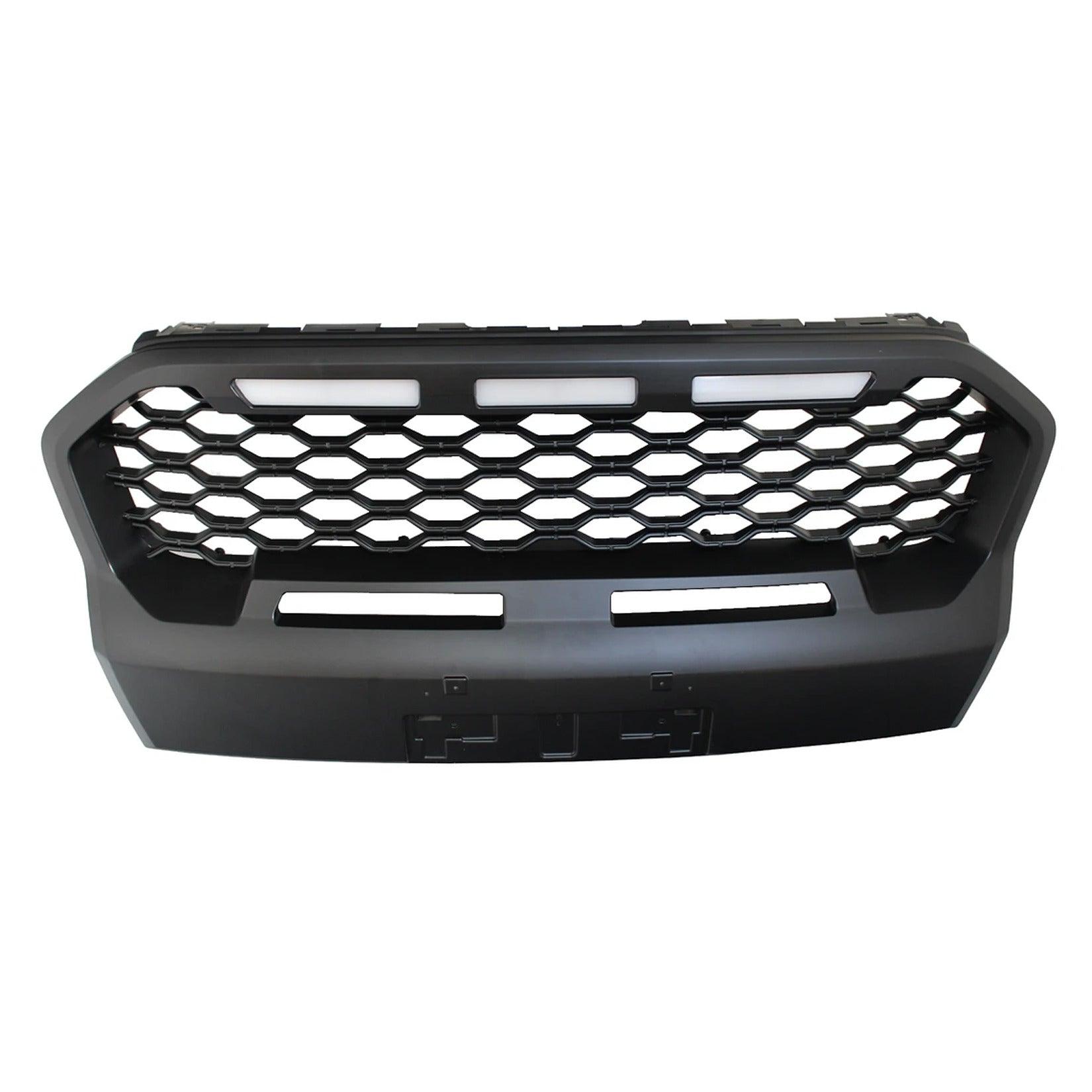 Ford Ranger T6 2019-2022- Wildtrak Replacement Led Grill - Mesh - Black