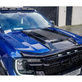 Ford Ranger T6 2023 On Stx Bonnet Scoop In Gloss Black