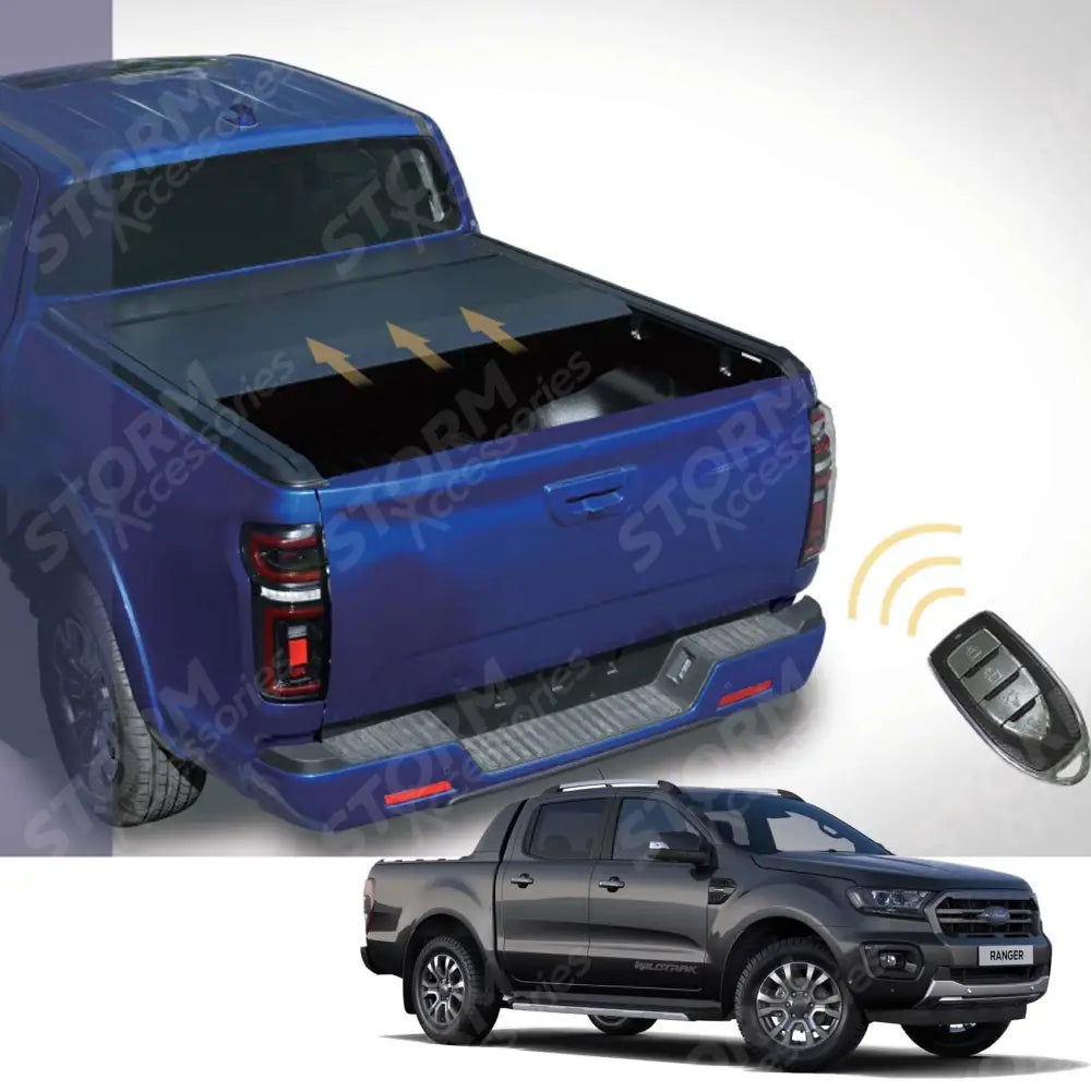 Ford Ranger T6 Wildtrak 2012-2022 - Double Cab - Ridgeback Auto Electric Roll Top Cover