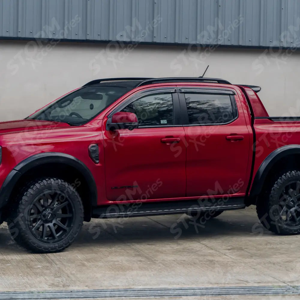 Ford Ranger T9 2023 On Roof Rails In Black - Pair