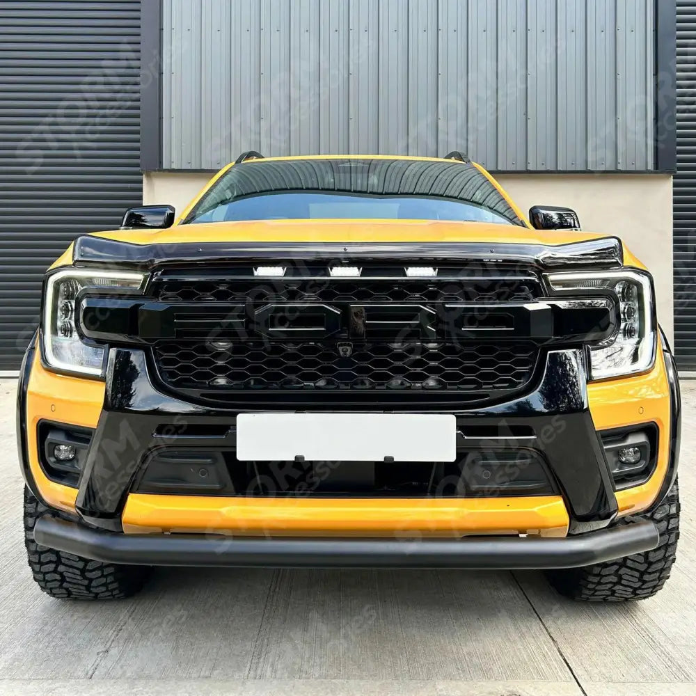 Ford Ranger T9 2023 On Single Deck Black Powder Coat Front Spoiler Bar