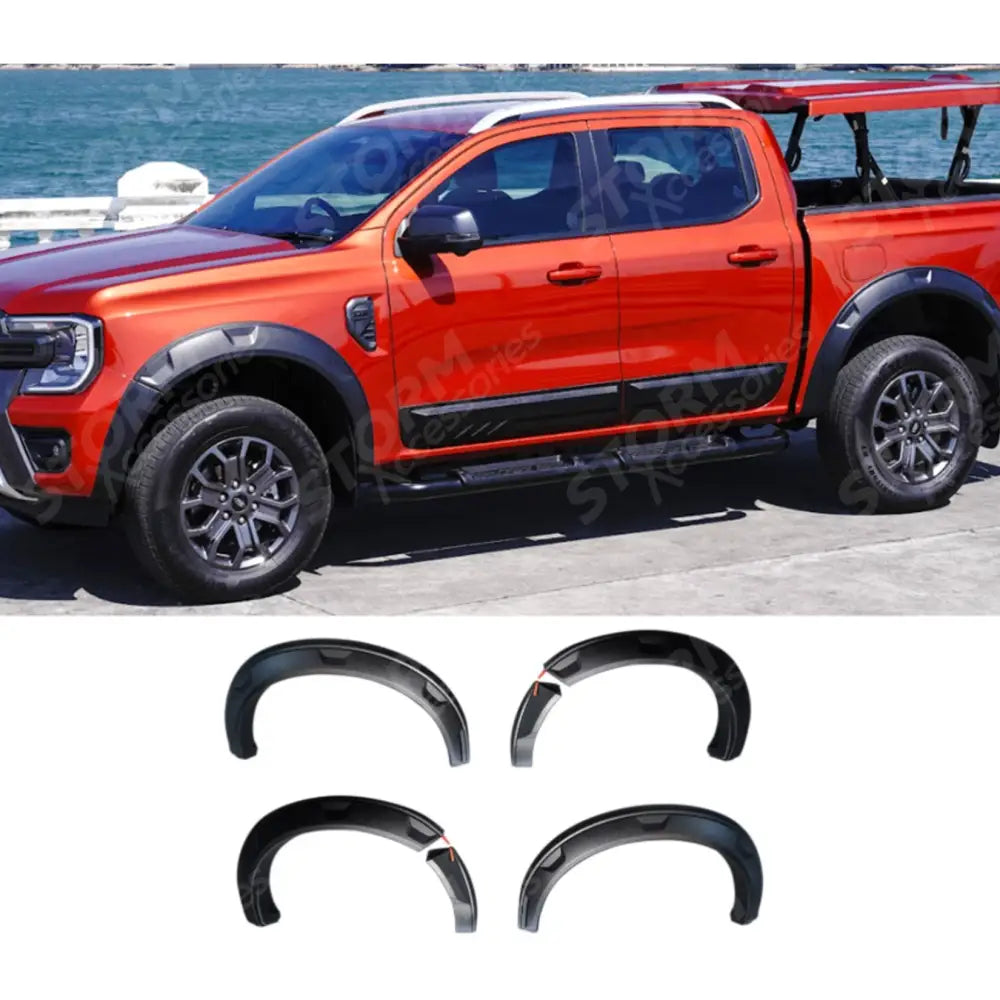 Ford Ranger T9 2023 on 'Style' Matte Textured Wheel Arch Set