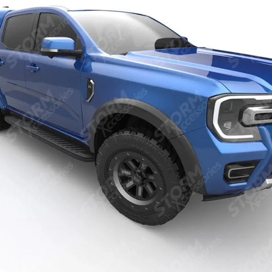 Ford Ranger T9 2023 on XL / XLT / Tremor EGR Wheel Arches – Smooth Matt Black - Wheel Arch Kit