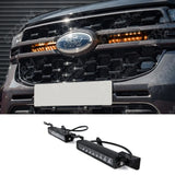 Ford Ranger T9 2023+ Stealth LED Twin 10" With Amber Strobe Grill Integration Kit