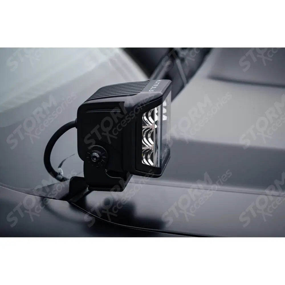 Ford Ranger T9 2023+ Stealth LED Twin 4" Dark Force Bonnet Kit - 16,800 Lumens