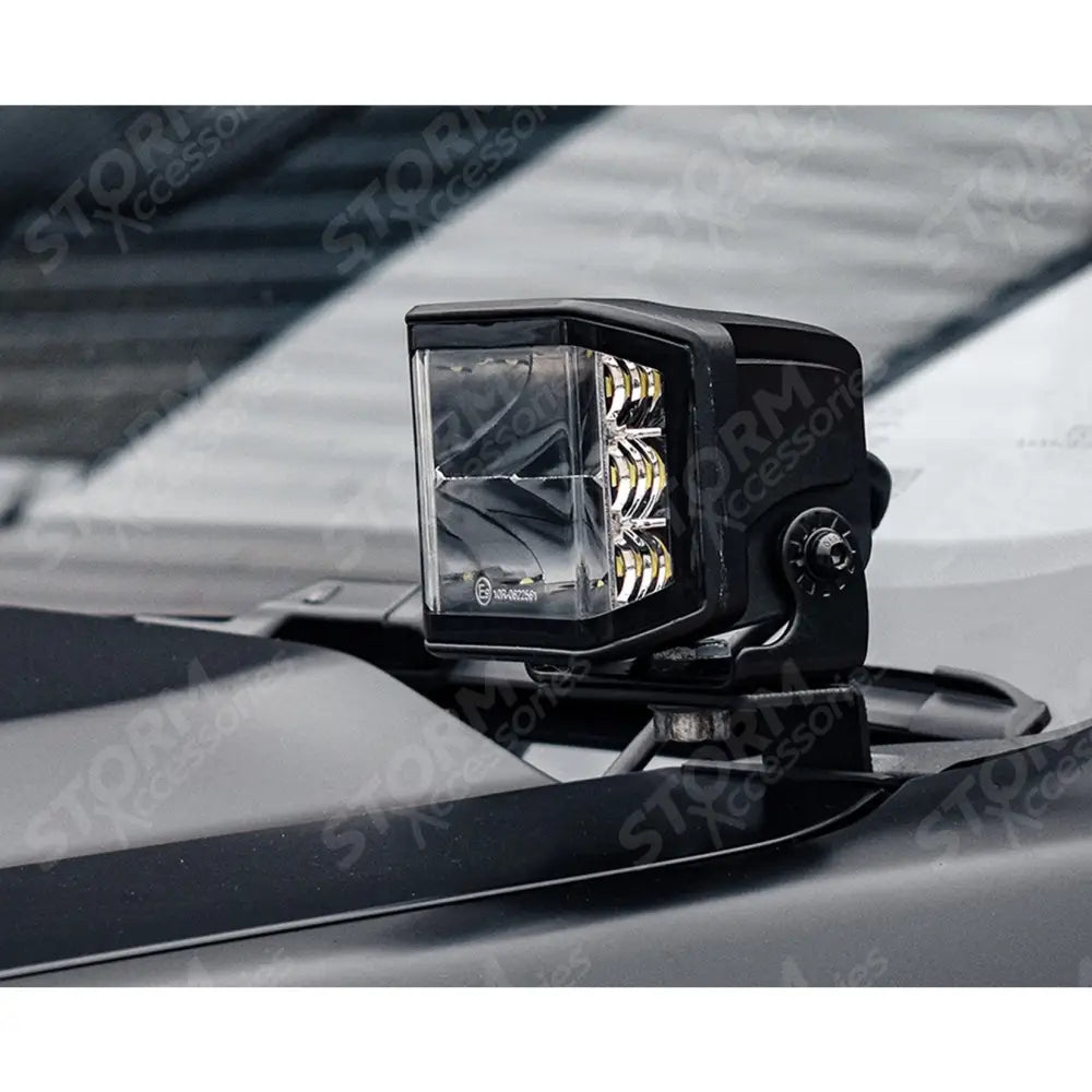 Ford Ranger T9 2023+ Stealth LED Twin 4" Dark Force Bonnet Kit - 16,800 Lumens