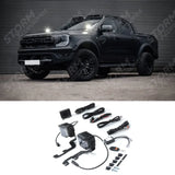 Ford Ranger T9 2023+ Stealth LED Twin 4" Dark Force Bonnet Kit - 16,800 Lumens