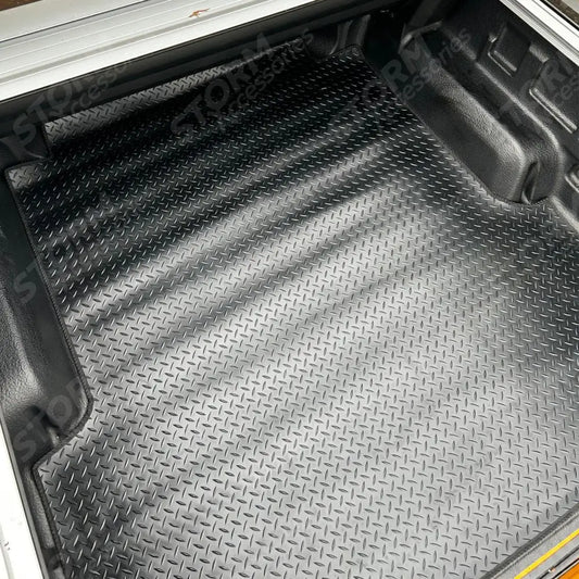Ford Ranger T9 And VW Amarok 2023 On Double Cab Load Bed Rubber Mat In Black