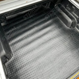 Ford Ranger T9 And VW Amarok 2023 On Double Cab Load Bed Rubber Mat In Black