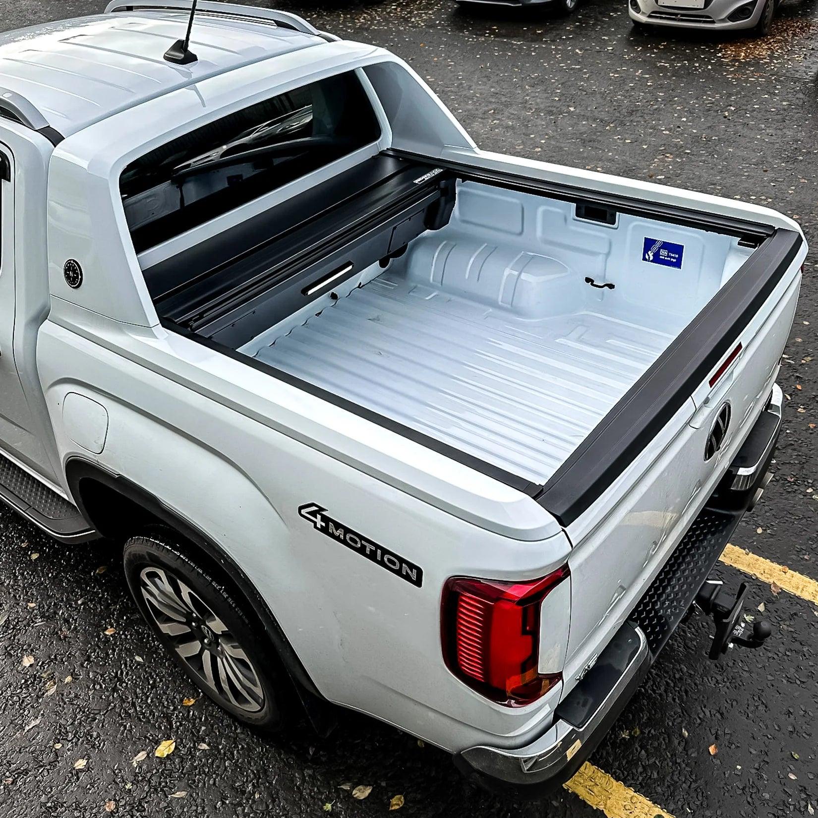 FORD RANGER T6 WILDTRAK & VW AMAROK 2023 ON – DOUBLE CAB – RIDGEBACK AUTO ELECTRIC ROLL TOP COVER IN BLACK - Storm Xccessories