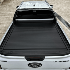 FORD RANGER T6 WILDTRAK 2022 ON – DOUBLE CAB – RIDGEBACK AUTO ELECTRIC ROLL TOP COVER IN BLACK - Storm Xccessories2