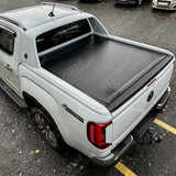 Ford Ranger T9 Wildtrak & Vw Amarok 2023 On - Double Cab - Ridgeback Auto Electric Roll Top Cover In Black