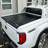 Ford Ranger T9 Wildtrak & Vw Amarok 2023 On - Double Cab - Ridgeback Auto Electric Roll Top Cover In Black