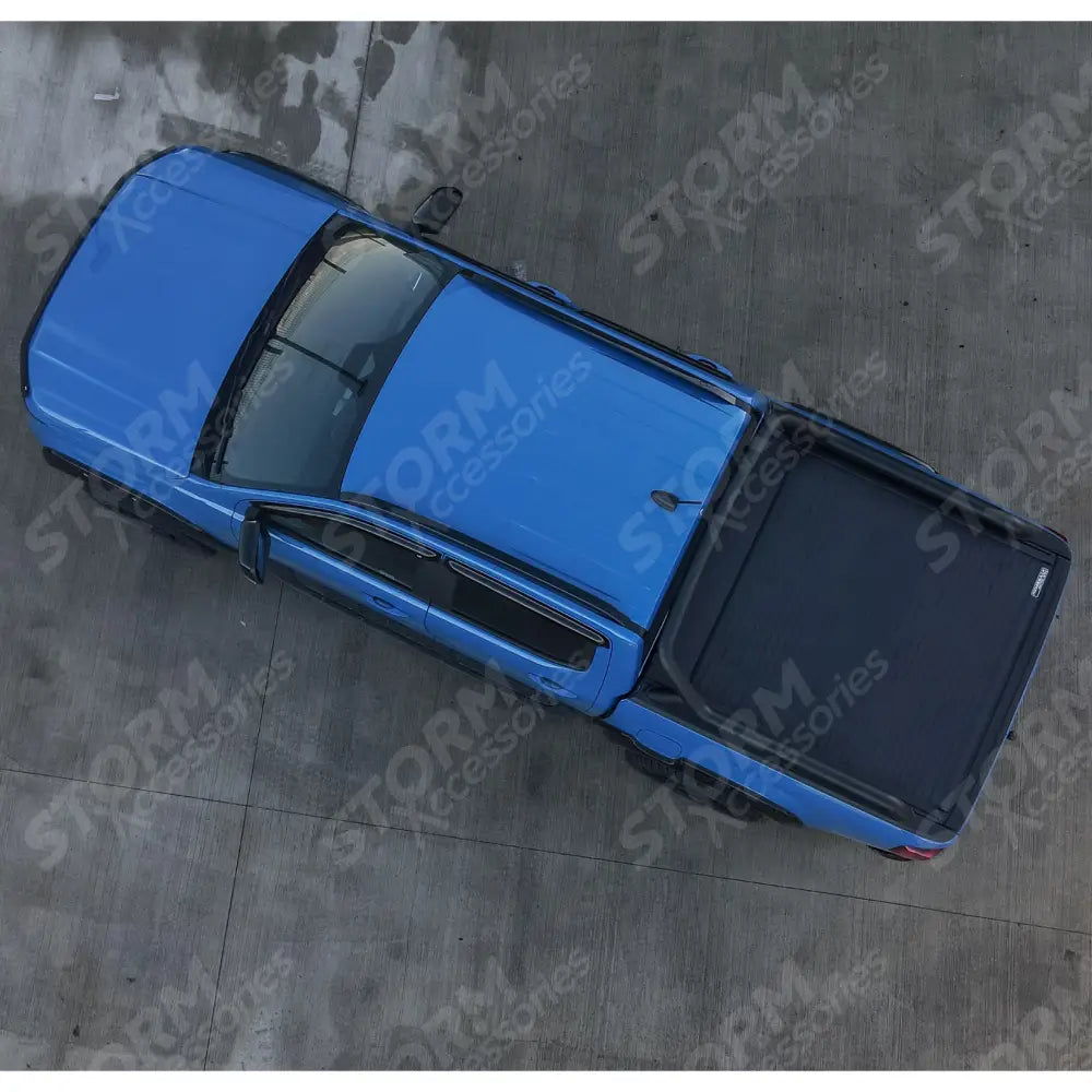 Ford Ranger T9 Wildtrak & Vw Amarok 2023 On - Double Cab - Ridgeback Auto Electric Roll Top Cover In Black