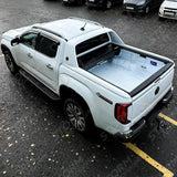 Ford Ranger T9 Wildtrak & Vw Amarok 2023 On - Double Cab - Ridgeback Auto Electric Roll Top Cover In Black
