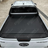 Ford Ranger T9 Wildtrak & Vw Amarok 2023 On - Double Cab - Ridgeback Auto Electric Roll Top Cover In Black
