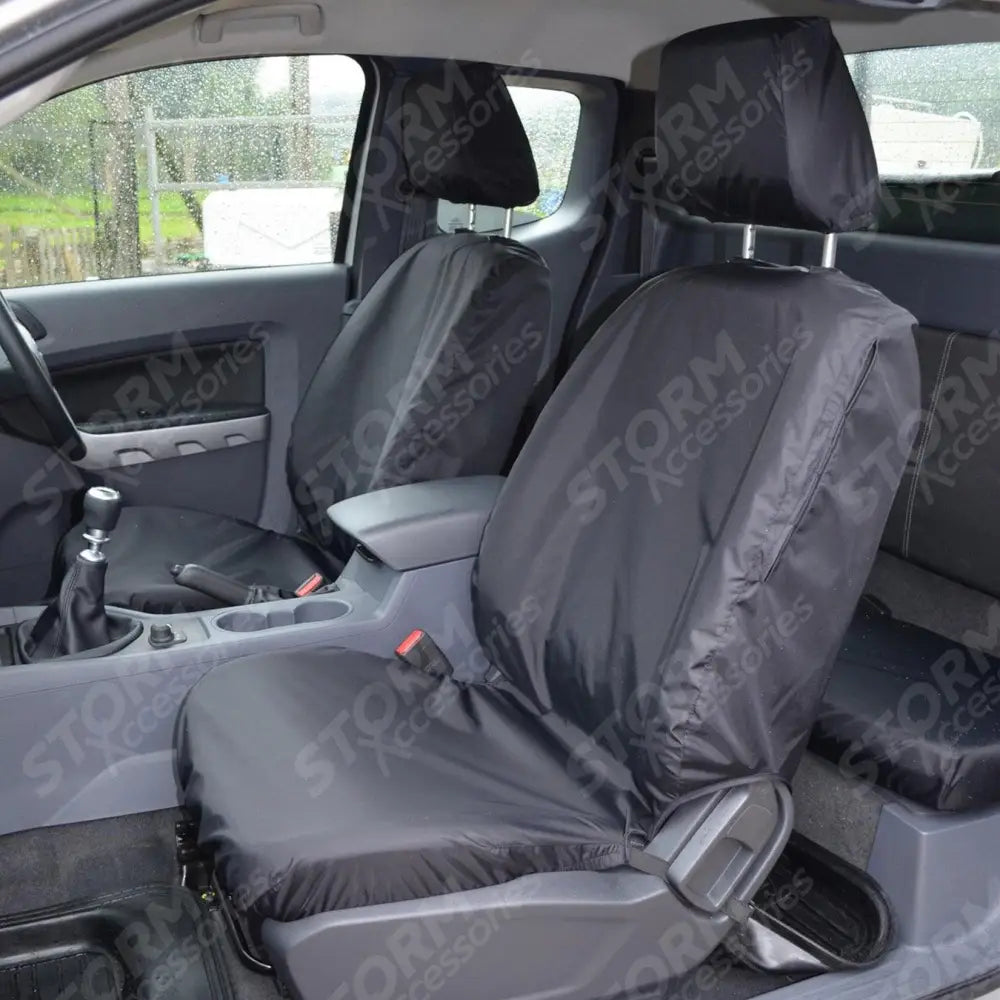 Ford Ranger Wildtrak 2016-2022 - Front Seat Covers - Pair - Black