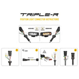 Ford Ranger Wildtrak 2023+ Lazer Light Grille Kit - Triple-R 1250