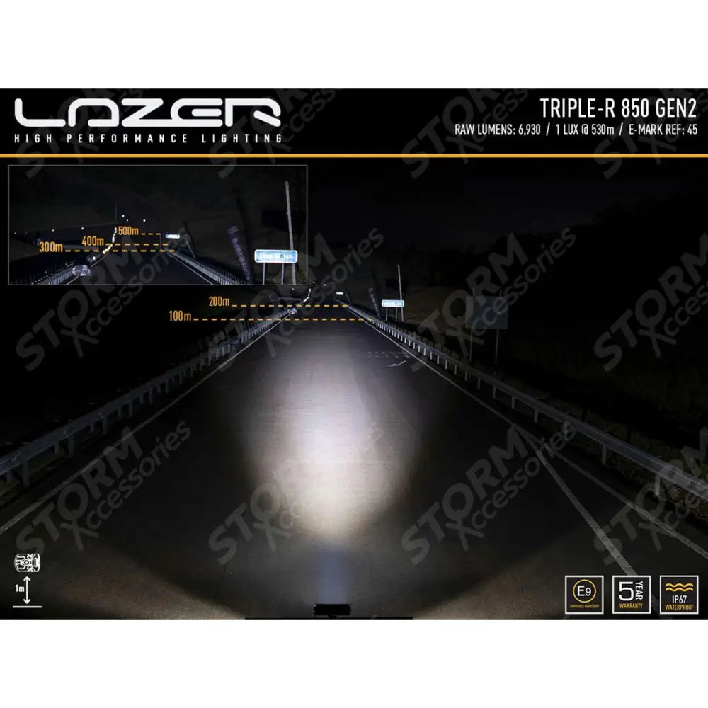 Ford Ranger Wildtrak (2023+) Lazer Light Grille Kit Triple-r 850