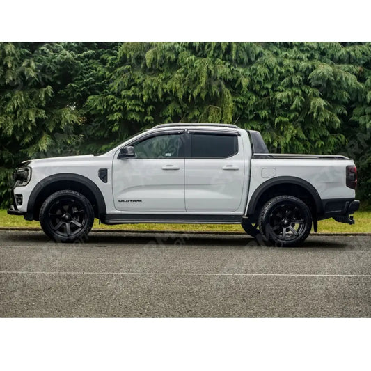Ford Ranger Wildtrak 2023 On Double Cab STX V2 Wheel Arch Kit Smooth Look Matt Black Finish - 6 PCS