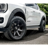 Ford Ranger Wildtrak 2023 On Double Cab STX V2 Wheel Arch Kit Smooth Look Matt Black Finish - 6 PCS